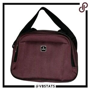 TAG Travel Bag Burgundy Nylon Carry On Weekend Duffel Bag